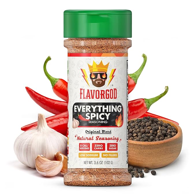 Everything Spicy Seasoning Mix by Flavor God - Premium All Natural & Healthy Spice Blend for Steak