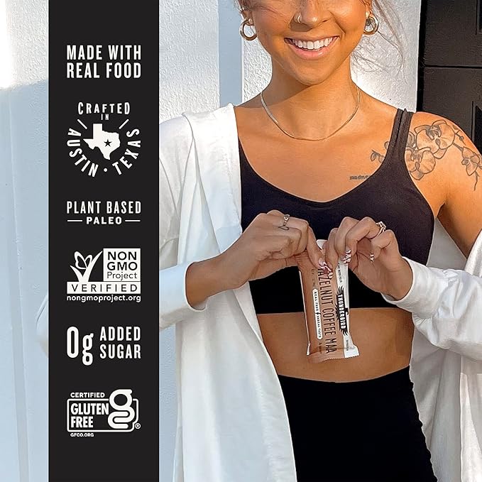 Thunderbird Bars Energy Snack, Gluten-Free with Protein, Healthy Real Food, Vegan Paleo Non-GMO, No