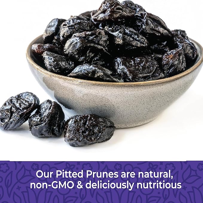 Prunes Pitted Unsweetened 2LBS, Dried Prunes for Constipation, Dried Plums Pitted Prunes, Naturally