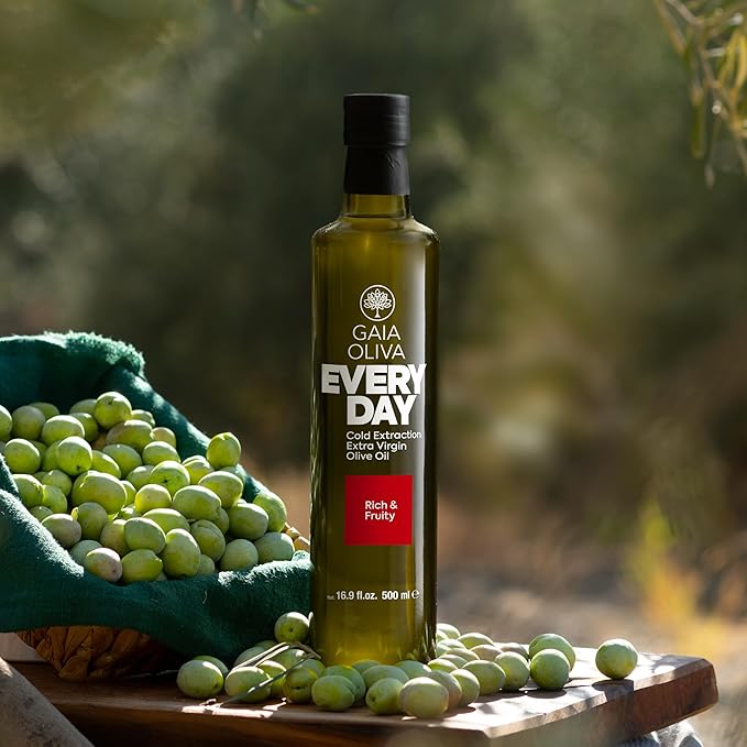 Gaia Oliva Everyday Extra Virgin Olive Oil ??Cold Pressed, Unrefined, Single Estate, Trilye Olives