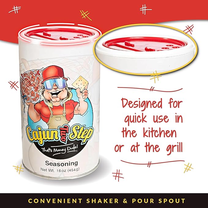 Cajun Two Step Seasoning by StaleKracker - 1 pck, Original Seasoning for Authentic Creole Louisiana
