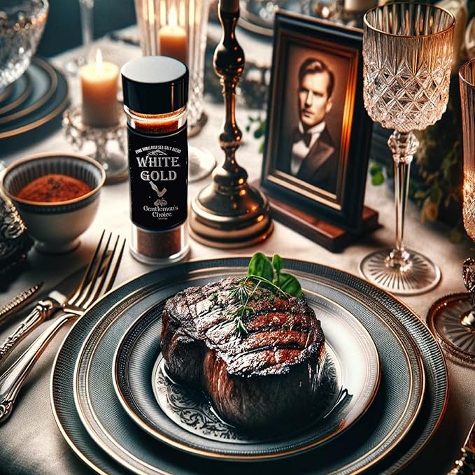 White Gold Seasoning - Gentlemen's Choice Pink Himalayan Sea Salt Blend - Gourmet All Purpose