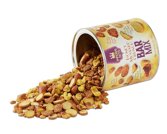 Imperial Mixed Nuts Bar Mix ??32 oz ??Honey Mustard Snack Mix with Sourdough Pretzels, Peanuts