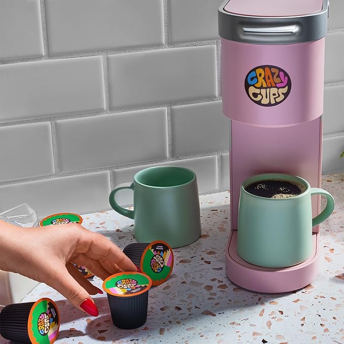 Crazy Cups Flavored Coffee in Single Serve Coffee Pods - Flavor Coffee Variety Pack for Keurig K