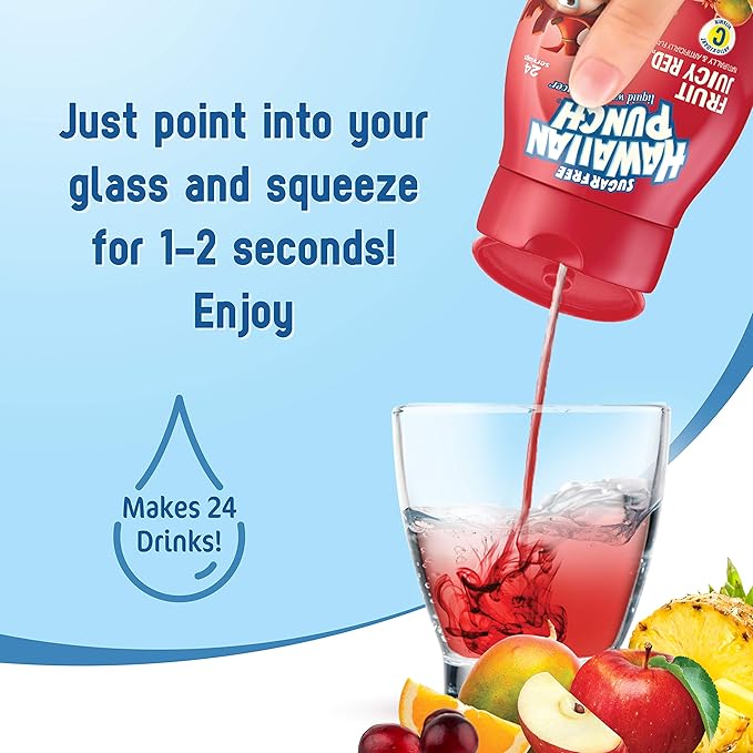 Hawaiian Punch, Fruit Juicy Red, Liquid Water Enhancer ??New, Better Taste! (4 Bottles, Makes 96