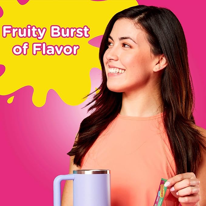 Starburst Duos Singles To Go Powdered Drink Mix, Strawberry Watermelon, 12 Boxes with 6 Packets