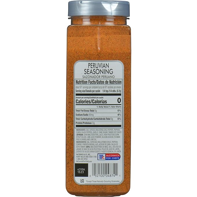 McCormick Culinary Peruvian Seasoning, 24 oz - One 24 Ounce Container Peruvian Spices, Perfect for