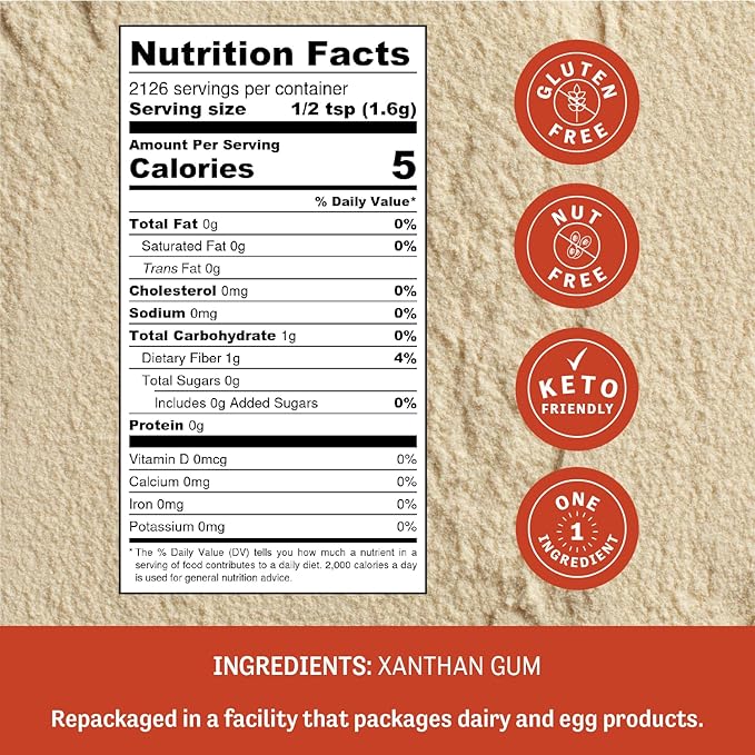 Judee's Gluten Free Xanthan Gum - 7.5 lb Bulk - Baking Supplies - Delicious and 100% Gluten-Free