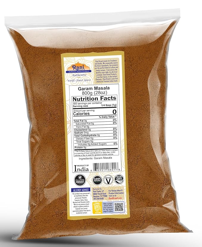 Rani Garam Masala Indian 11-Spice Blend 28oz (800g) ~ All Natural, Salt-Free | Vegan | No Colors |