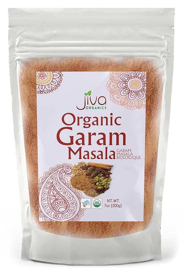 Jiva Organics Organic Garam Masala Powder 7 Ounce - NON-GMO, Salt Free, Premium Indian Spice Blend