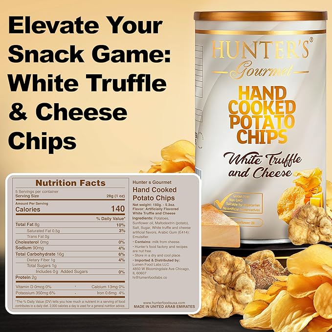 Hunter's Gourmet Crisps | Made with 100% Sunflower Oil | No Artificial Colors | Preservative-Free |
