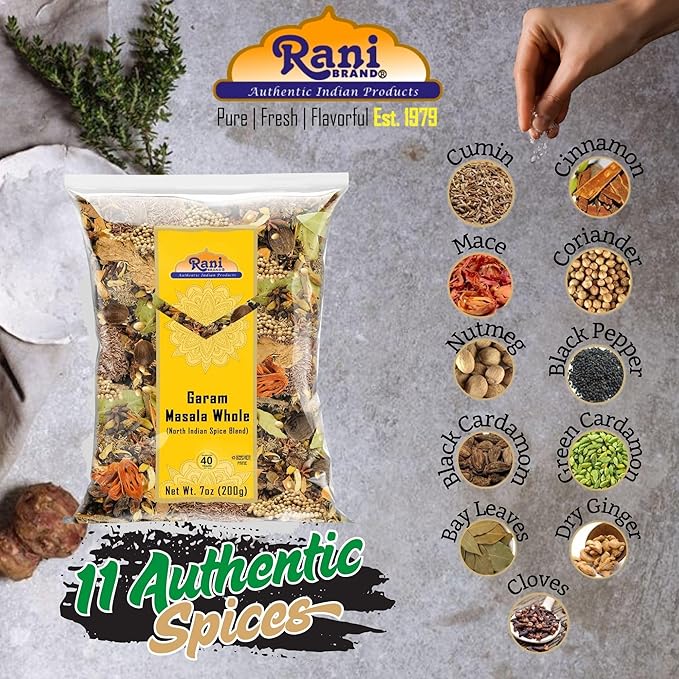 Rani Garam Masala Indian 11 Whole Spices Blend 7oz (200g) ~ All Natural, Salt-Free | Vegan | No