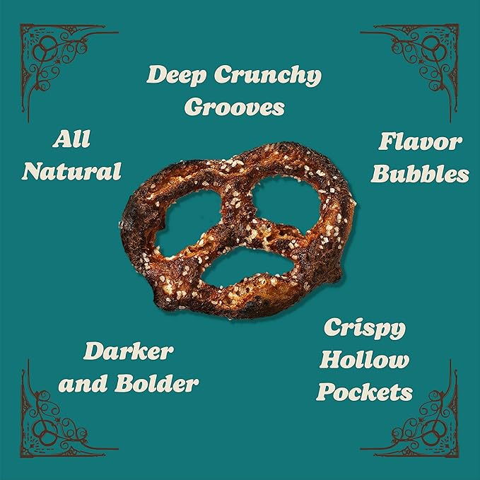 Unique Snacks Extra Dark Splits Pretzels, Original Split-Open Pretzels, Delicious Homestyle Baked