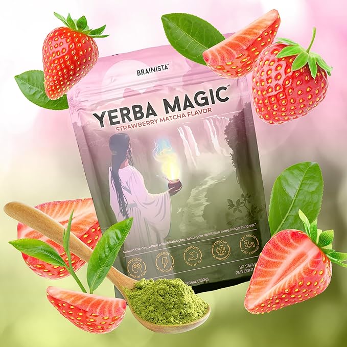 Yerba Magic - Yerba Mate Instant Tea Powder, 3-in-1 Super Drink - Clean Energy, Brain Fog Buster