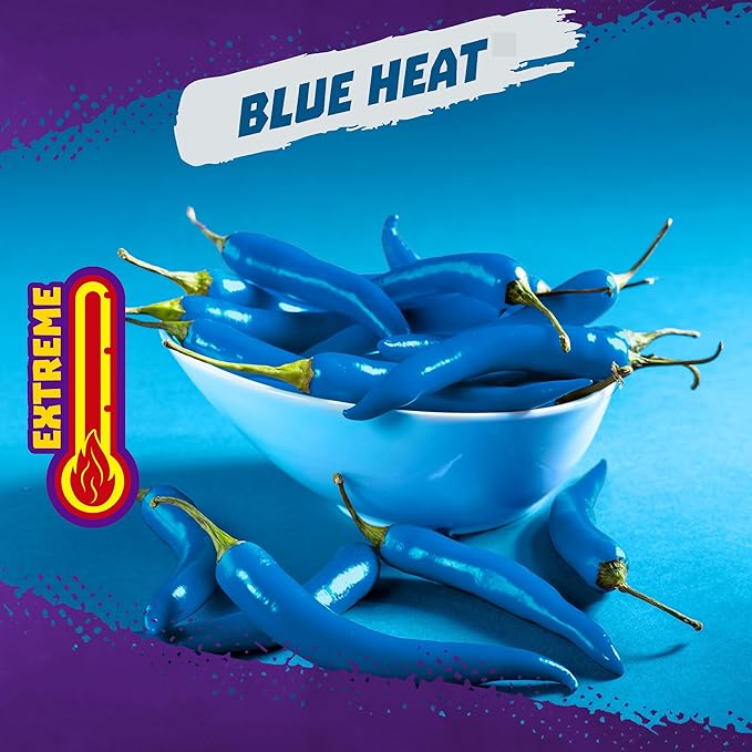 Takis Blue Heat Mini 25 pc / 1.23 oz Bite Size Multipack, Hot Chili Pepper Flavored Extreme Spicy