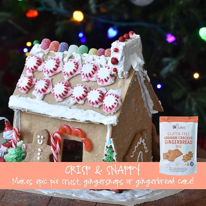gfJules Certified Gluten Free Graham Cracker and Gingerbread Baking Mix | No Grit, Non-GMO, Vegan |