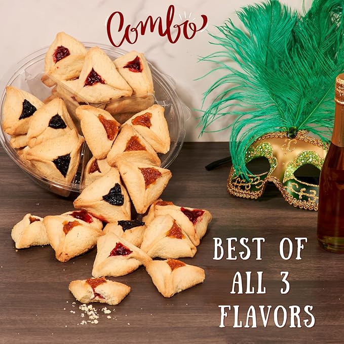 Hametaschen Cookies | Fathers Day Gift Box | Shortbread Cookies Filled with Apricot, Raspberry &
