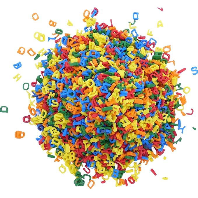 Bakerpan Quins Alphabet Sprinkles for Cake Decorating - 6.1 Ounces - ABC Edible Confetti Sprinkles