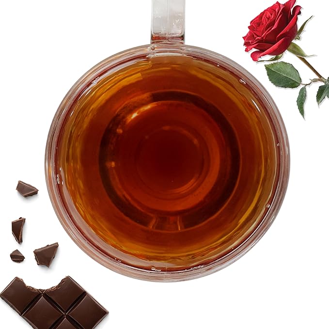 BREWIX, Chocolate Rose Loose Black Tea, (50+ Cups, 3.53oz/100g) | Valentine's | Dessert tea