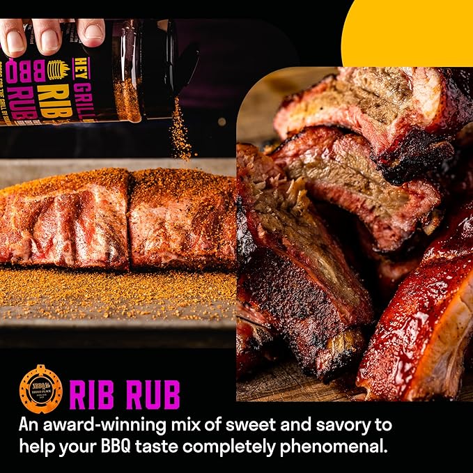 Hey Grill Hey | Rib Rub | BBQ Rub | Rib Seasoning | Beef & Pork Seasoning | BBQ Chicken and More |