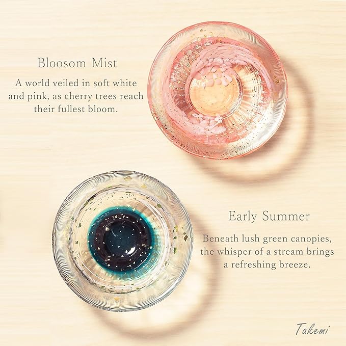 Japanese sake glass Handcrafted Mini Glass Set Elegant Japanese Sake Cups Perfect for Any Occasion