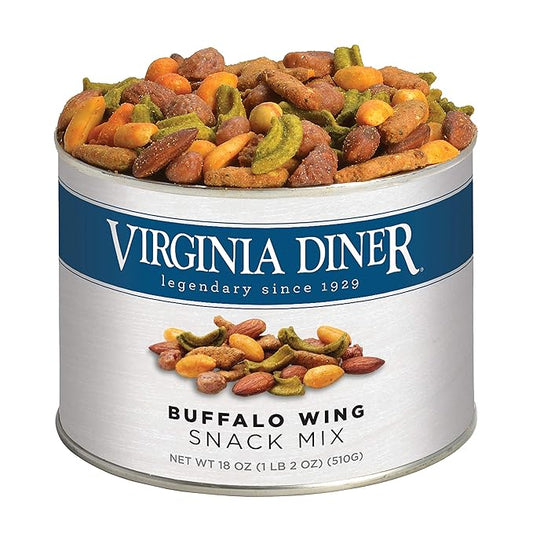Virginia Diner Buffalo Trail Mix Gourmet Snack with Butter Toasted and Buffalo Virginia Peanuts