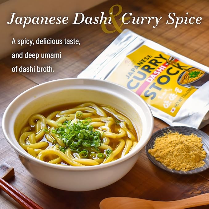 YAMASAN KYOTO UJI Japanese Curry Dashi Stock, Spicy and Rich Umami Broth, Produced by a Famous