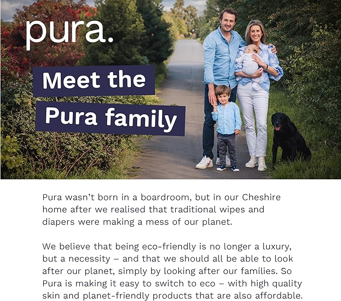 Pura Hypoallergenic Diapers, Size 3 (9-20 lbs) Monthly Pack, Overnight, up to 12 Hours Leak