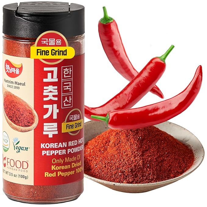 Korean Food Haetnim Maeul 100% Korean Red Chili Powder 3.5oz(100g) | Small Particle Powder for