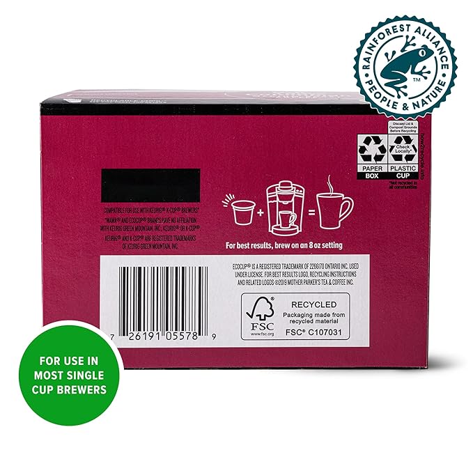 Wawa Colombian Medium Roast Single Cup Coffee Pods, 72 Pods, 6 Boxes, Medium Bodied Blend