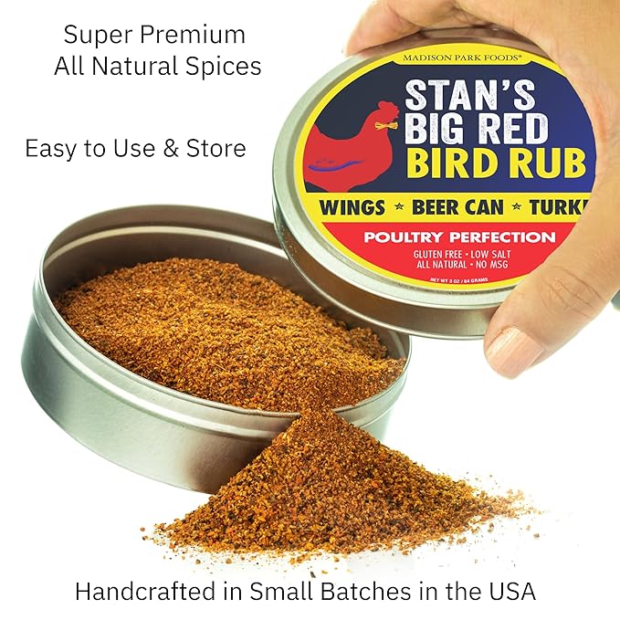 Stan?™s Big Red Bird Rub ??Poultry Seasoning for BBQ Chicken and Fried Turkey ??Perfect Beer Can