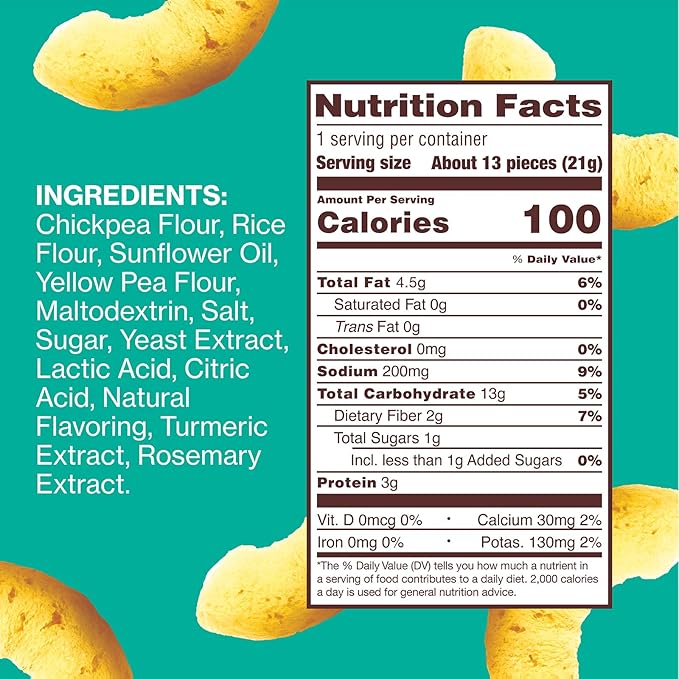 Hippeas Chickpea Puffs, Flavor Blast: White Cheddar Explosion, 0.75 Ounce (Pack of 18), 3g Protein