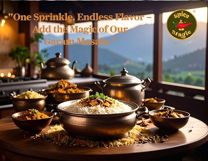 Spice Magic Garam Masala Powder 3.5oz (100g) | Indian Spice Blend | 100% All-Natural, Salt-Free