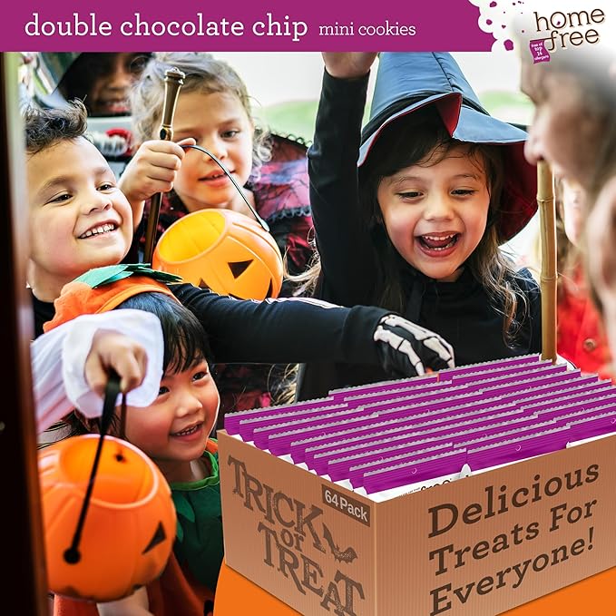 Homefree Treats You Can Trust Gluten Free Mini Cookies, Single Serve, Double Chocolate Chip, 0.95