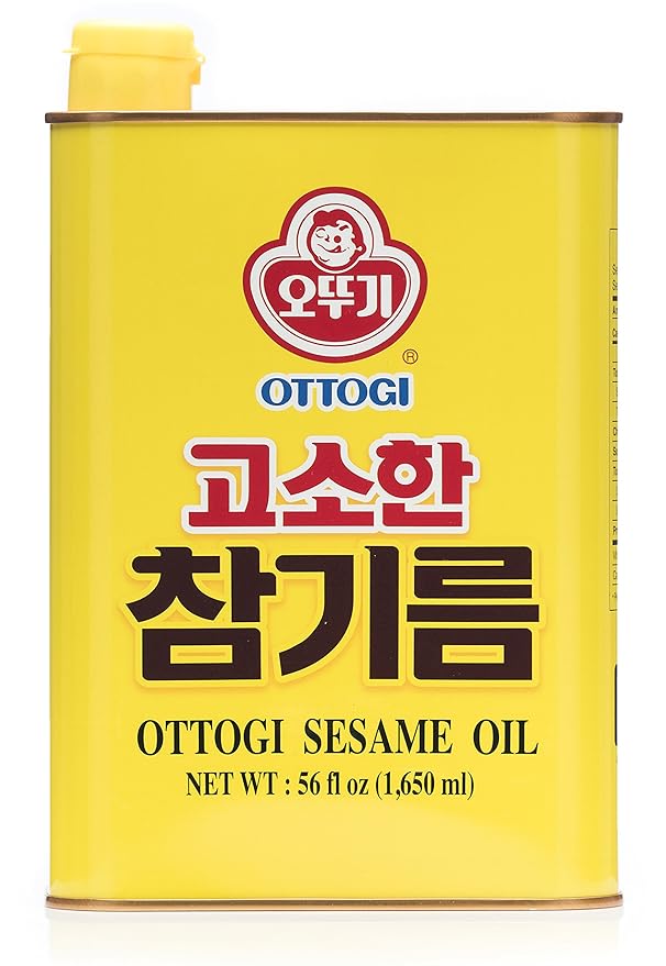 OTTOGI 100% Pure Premium Roasted Sesame Oil, Toasted to Perfection, Traditional Korean Style Oil