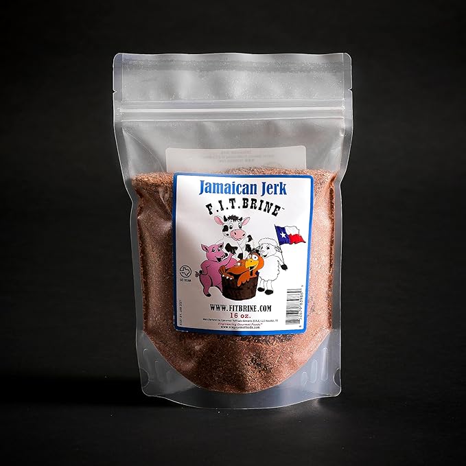 FIT Brine - Jamaican Jerk, 8oz | Premium Meat Tenderizer & Seasoning | Authentic Caribbean Spice