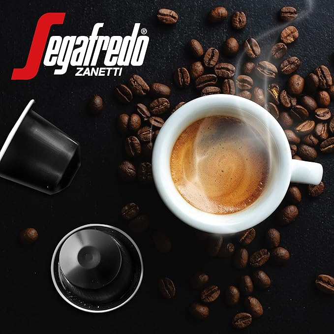 Segafredo Zanetti Espresso Capsules – Aluminum Pods for Nespresso Original Machines – Dark Roast