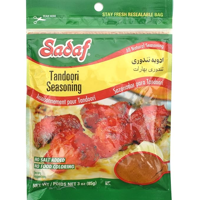 Sadaf Tandoori Seasoning - Tandoori Masala of 12 Spices - Tandoori spices for your Tikka Masala and