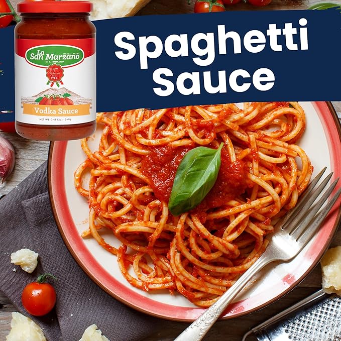 La San Marzano Vodka Sauce, 13 oz, Pasta Sauce Made in Italy, All Purpose Tomato Premium Quality
