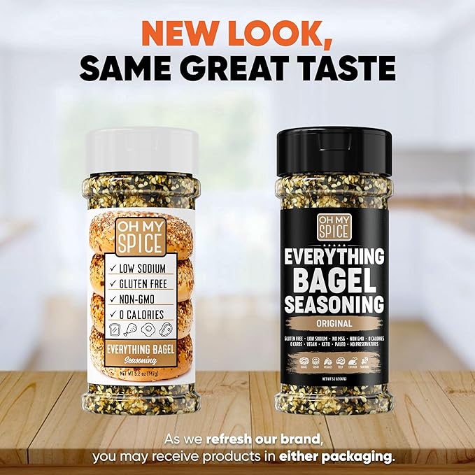 Everything Bagel Seasoning Blend - Gluten Free & Low Sodium Avocado Toast Seasoning. Vegetable