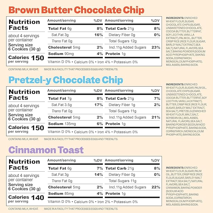 MILK BAR Crunchies | Crunchy Bite Sized Cookies With No Artificial Flavors or Preservatives | Pack