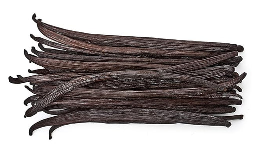 50 Vanilla Beans - Whole Extract Grade B Pods for Baking, Homemade Extract, Brewing, Coffee