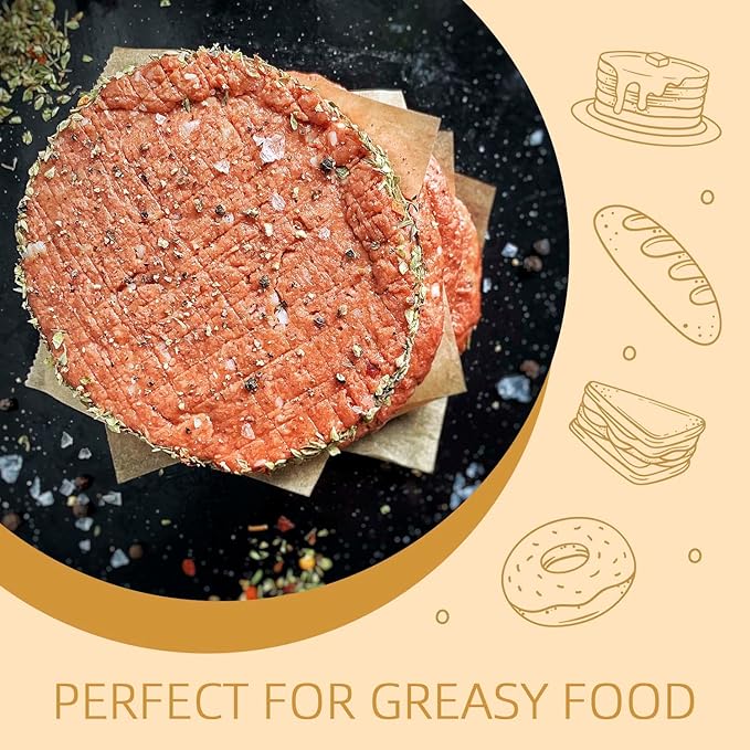 1000 Pcs Parchment Paper Sheets, 4"x4" Pre-cut Unbleached Parchment Baking Paper for Air Fryer