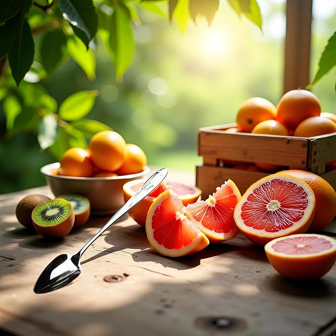Silver Grapefruit Spoons, Stainless Steel Grapefruit Spoon, Grapefruit Spoon For Cirtrus Fruits