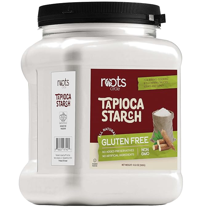 Roots Circle All Natural Tapioca Starch | Non GMO & Gluten-Free Flour with No Preservatives |