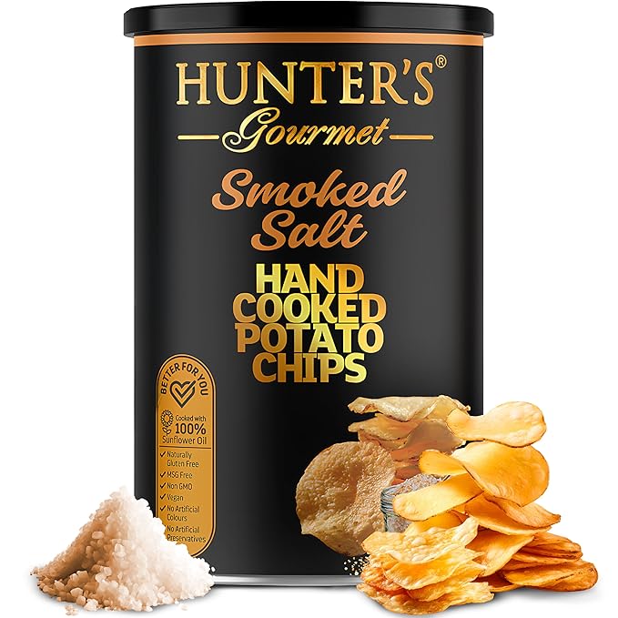 Hunter's Gourmet Premium Cholesterol Free Chips | Naturally Gluten-Free | No Artificial Colors or
