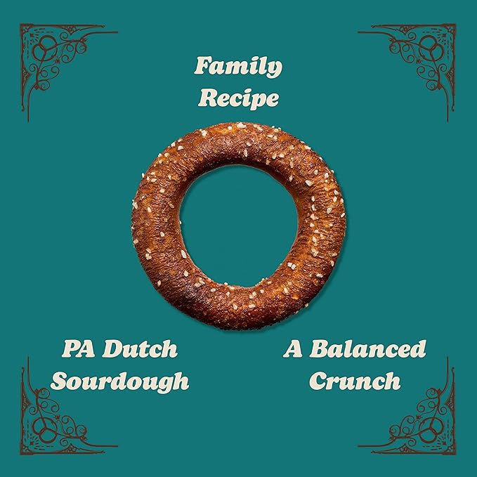 Unique Snacks Sourdough Craft Beer Pretzel Rings, Delicious Homestyle Baked Snack Bag, Vegan, OU