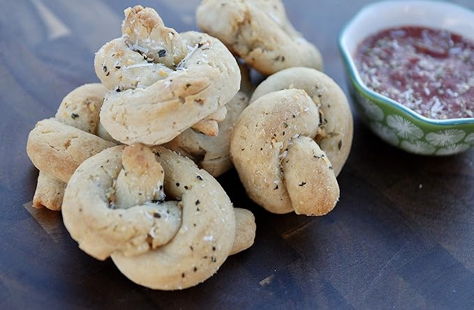 Mom's Place Gluten-Free Garlic Knot Mix with Garlic Butter Sauce, Nut-Free, Dairy-Free & Soy-Free