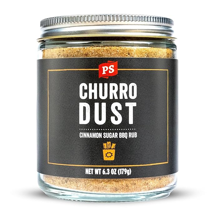 PS Seasoning Churro Dust - Cinnamon Sugar BBQ Seasonings and Rubs for Smoking, Grilling, Baking