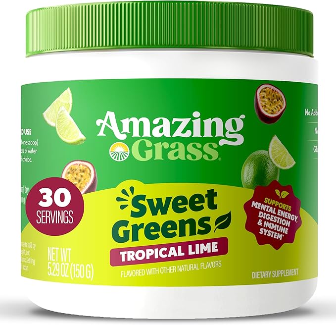 Amazing Grass Sweet Greens and Superfoods Powder for Digestive Health, Greens Powder, Digestive